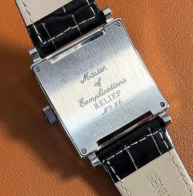 フランクミュラーコピー時計6000 H SC DT裏蓋