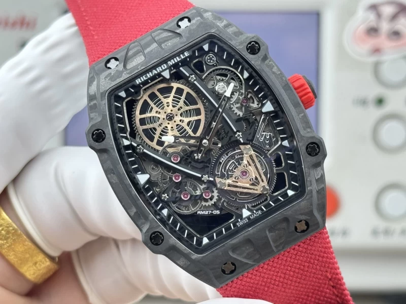 リシャール・ミルコピー時計RM27‑05文字盤クローズアップ