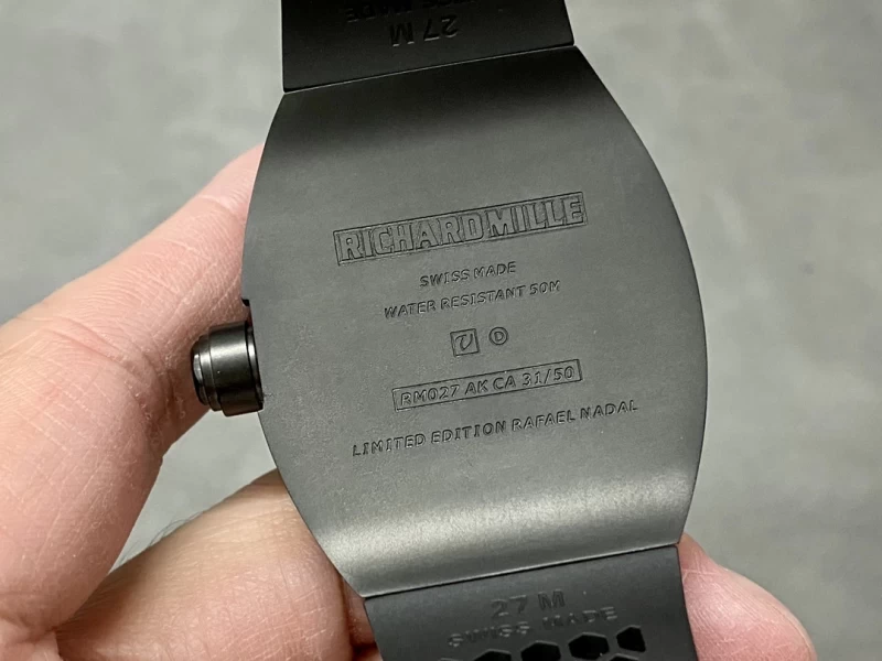 RM27コピー時計裏蓋