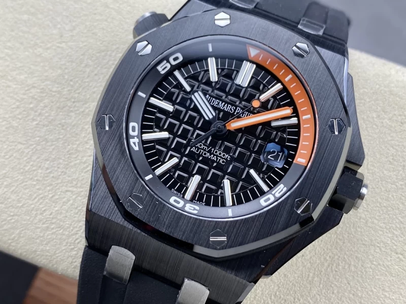 オーデマピゲコピー時計15707CE.OO.A002CA.01文字盤クローズアップ