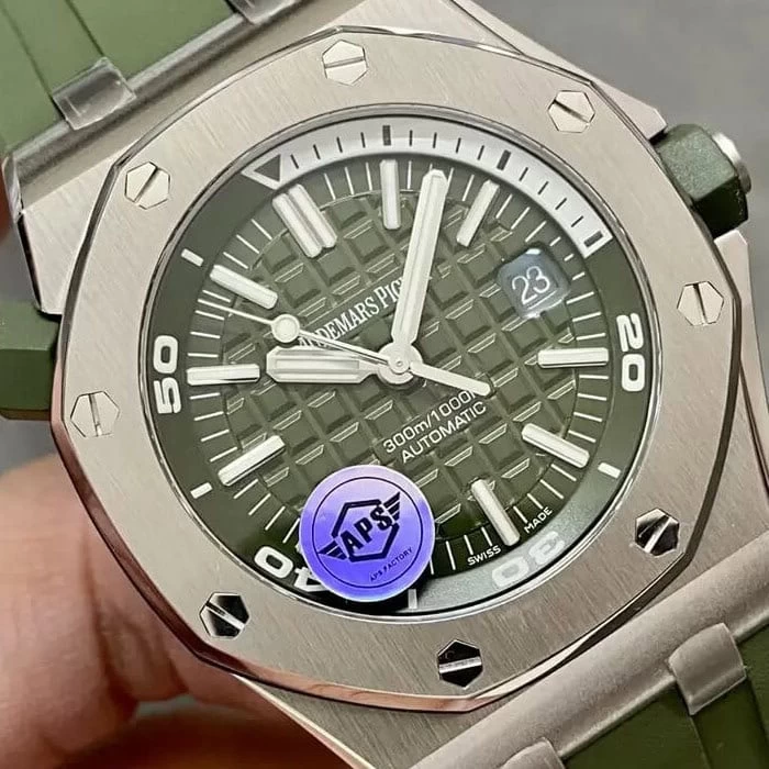 オーデマピゲコピー15710ST.OO.A052CA.01文字盤クローズアップ