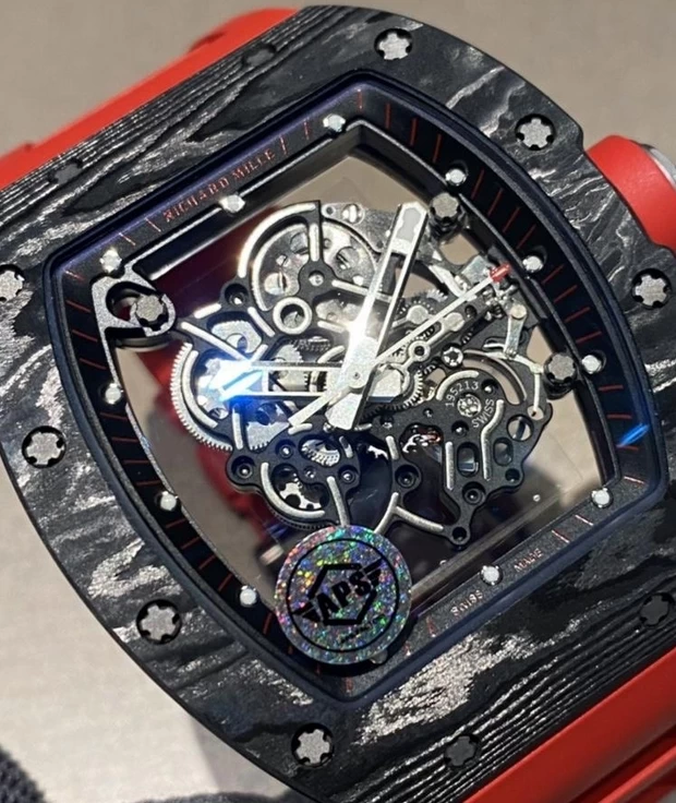 リシャール・ミル時計コピーRM055-1文字盤クローズアップ