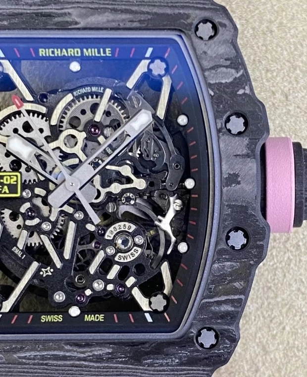 リシャール・ミルコピーRM35-022文字盤クローズアップ