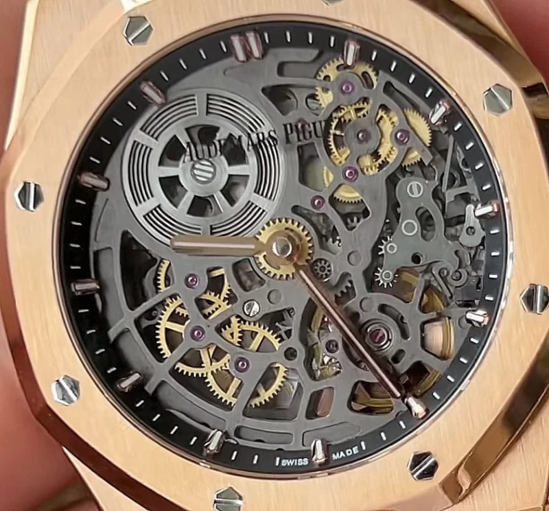 オーデマピゲ時計コピー16204OR文字盤クローズアップ