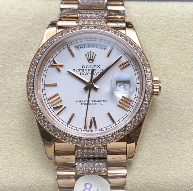 ロレックス128342コピー時計ホワイト