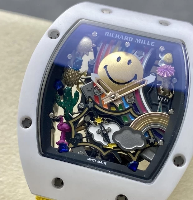 リシャールミル時計コピーRM88-1文字盤クローズアップ