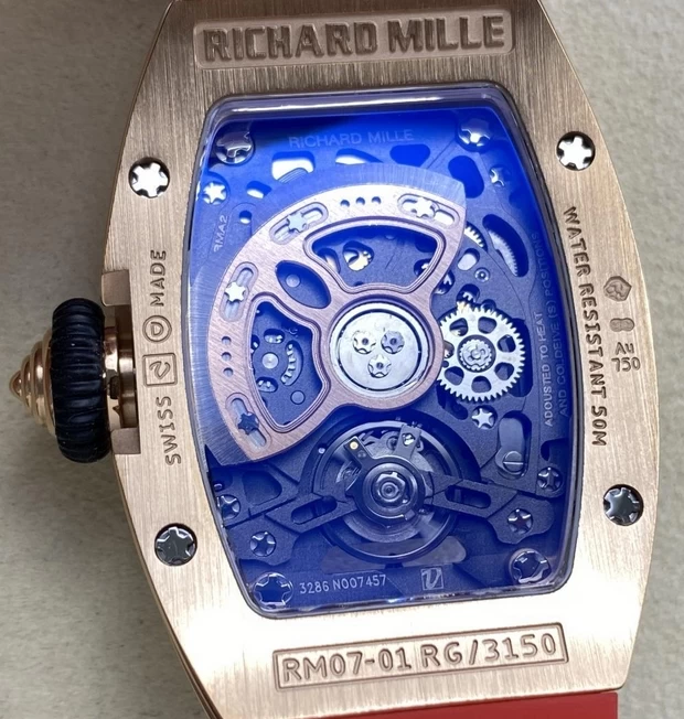 リシャールミル腕時計コピーRM07-01裏蓋ムーブメント