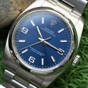 (TW製造工場)オイスターパーペチュアル36mm男性ブルーの文字盤3130 自動巻き116000‑0002