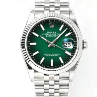 TW製 ロレックスコピー時計デイトジャスト126234-1スモークグリーン36mm