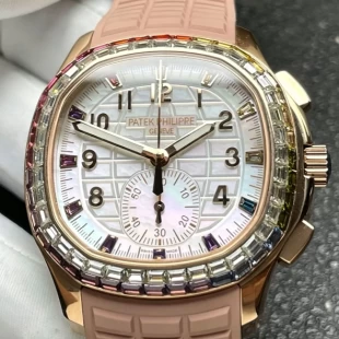 【P1製】限定品パテックフィリップアクアノート高貴時計 7968/300R-002ルーチェ レインボー