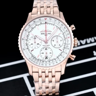 【佐川急便】ウェストショップ24 ブライトリング ナビタイマー 航空41mm 腕時計 シルバーホワイト文字盤