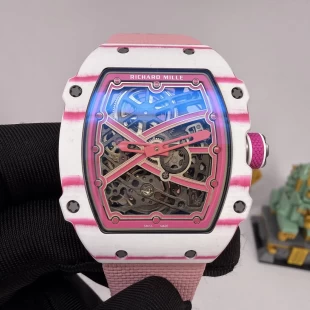新作リシャール・ミルコピーカスタムピンクレディエディション希少性時計 RM6702