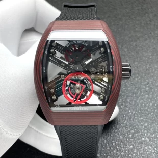 RM製造工場時計スーパーコピーフランクミュラーヴァンガードV 45TSQT【スケルトン美学】