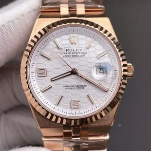 ロレックスランドドゥエラー127335コピー ローズゴールドカラーcal.7135ムーブメント