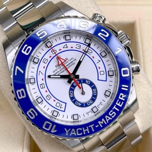 NOOB工場 ロレックス ヨットマスターII コピー時計 白文字盤116680 ETA2836-2ムーブメント