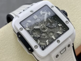 BBF工場ウブロ スクエア バンコピー ウニコ ホワイトセラミック 821.HX.0170.RXクローンCal.HUB1280