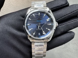 VSファクトリー製オメガシーマスター41mm文字盤ブルーアクセント220.10.41.21.01.001丹東8900ムーブメント搭載