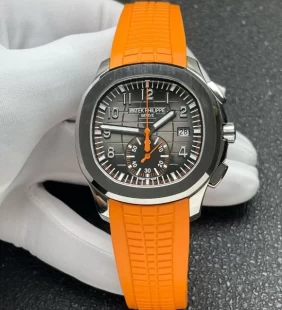 P1工場 パテックフィリップ アクアノート 5968高級腕時計 42MM オレンジ CH 28‑520 C