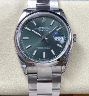 VS工場 グリーン ロレックス デイトジャストレプリカ 36mm 904Lスチール オイスター 3235