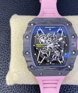 T+工場リシャール・ミル絶妙新商品限定ブラック/ピンク一体式ムーブメント時計 RM35-022