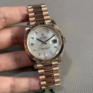 210g加重版 ロレックスコピーデイデイト228235-0056 40mm 18K エバーローズゴールド