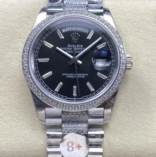 8+工場 ロレックス デイデイトスーパーコピー228238-5 36ｍｍ ブラック ETA2834配重版