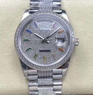 8+工場配重版 ロレックス デイデイト 36ｍｍ 満天の星ローズゴールド ETA2834ムーブメント