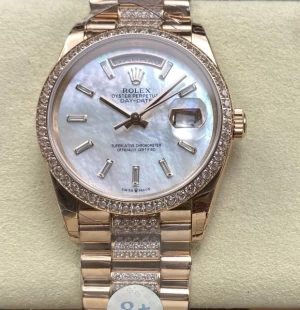 8+工場 レディース ROLEXデイデイト1279241 36ｍｍ マザーオブパールETA2834ムーブメント 配重版