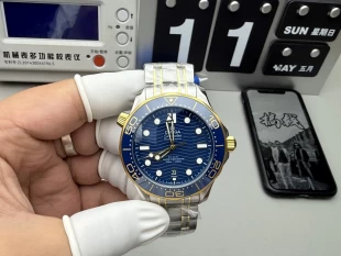 品質と絶妙オメガ時計シーマスターメンズ42mmブルー文字盤 210.20.42.20.03.001 VSファクトリー製