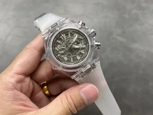 ウブロコピービッグバン完全透明時計 7750ムーブメント 411.JX.4802.RT/25