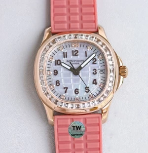 パテックフィリップコピーアクアノート高級女性時計 5072R-0011(TW製造工場)
