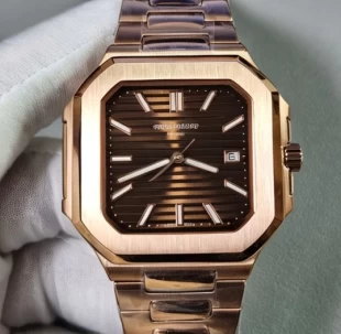 XT製 最安値パテックフィリップキュビタスコピー激安買取ブラウン 71281R-001