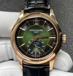 GR最新品PATEK PHILIPPEコピーコンプリケーション40mm腕時計グリーン 5205R-011